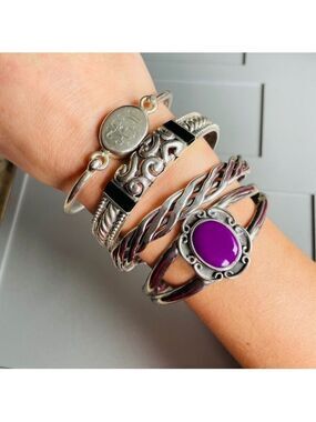 Sterling Silver Cuff & Bangle Bracelets Mexico Vintage !ASK FOR PRICES!